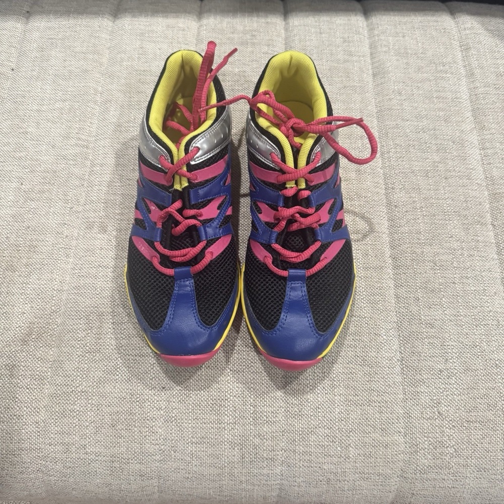 Bloch Zumba Dance Sneaker Womens Size 8.5 Colorful Bright - Picture 2 of 8